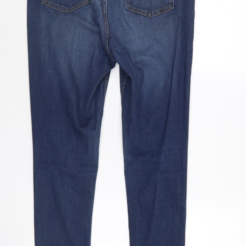 F&F Womens Blue  Denim Straight Jeans Size 14 L29 in