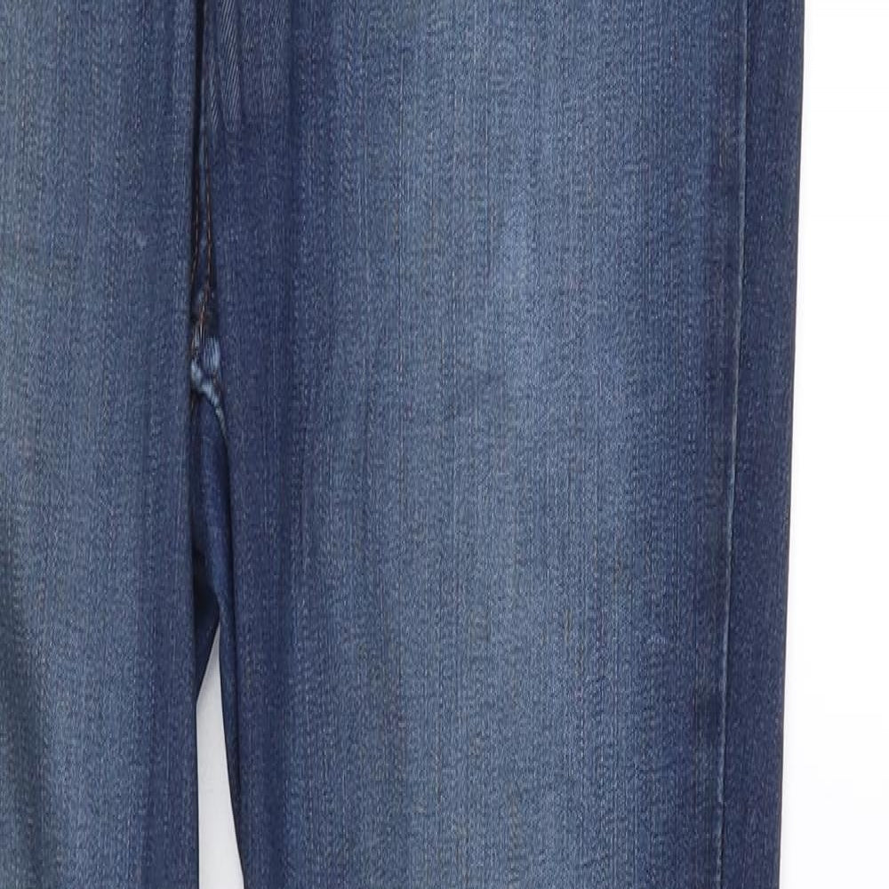 F&F Womens Blue  Denim Straight Jeans Size 14 L29 in