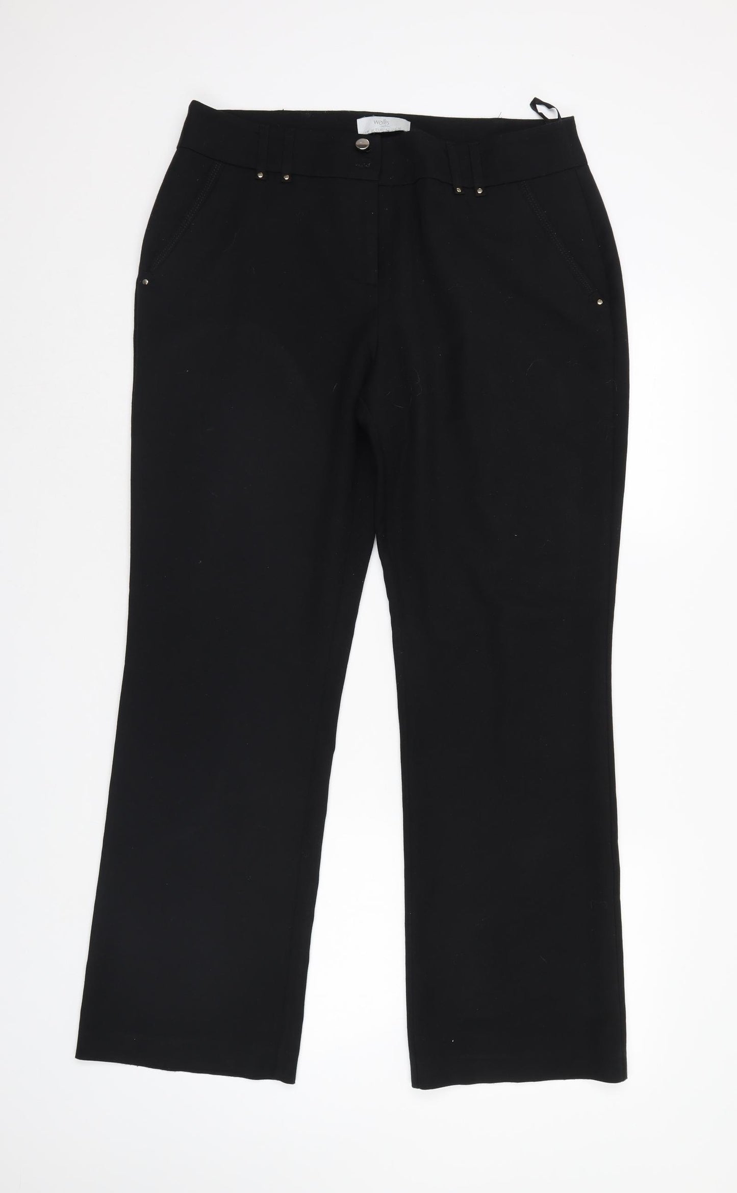 Wallis Womens Black   Trousers  Size 14 L28 in