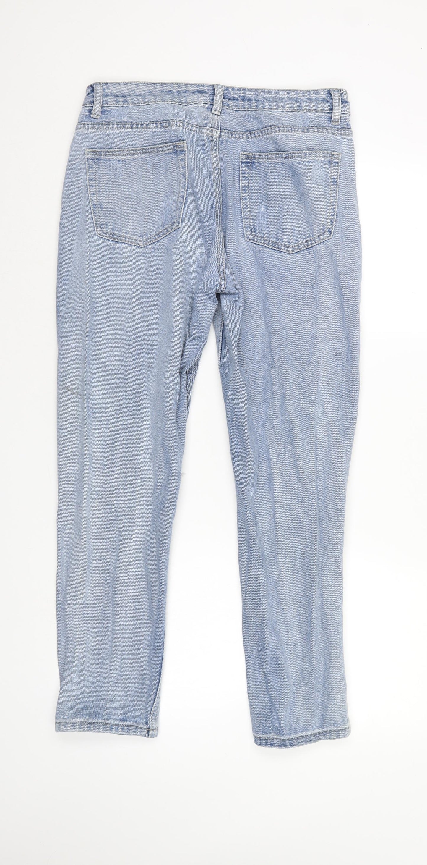 The Rockn Rev Womens Blue  Denim Straight Jeans Size 10 L27 in
