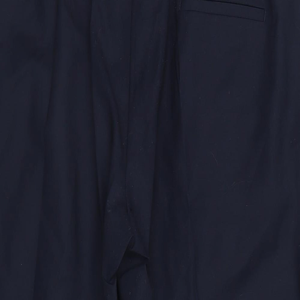 M&S Womens Blue   Cropped Trousers Size 20 L20 in