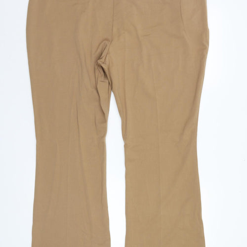 M&S Womens Brown   Trousers  Size 20 L29 in