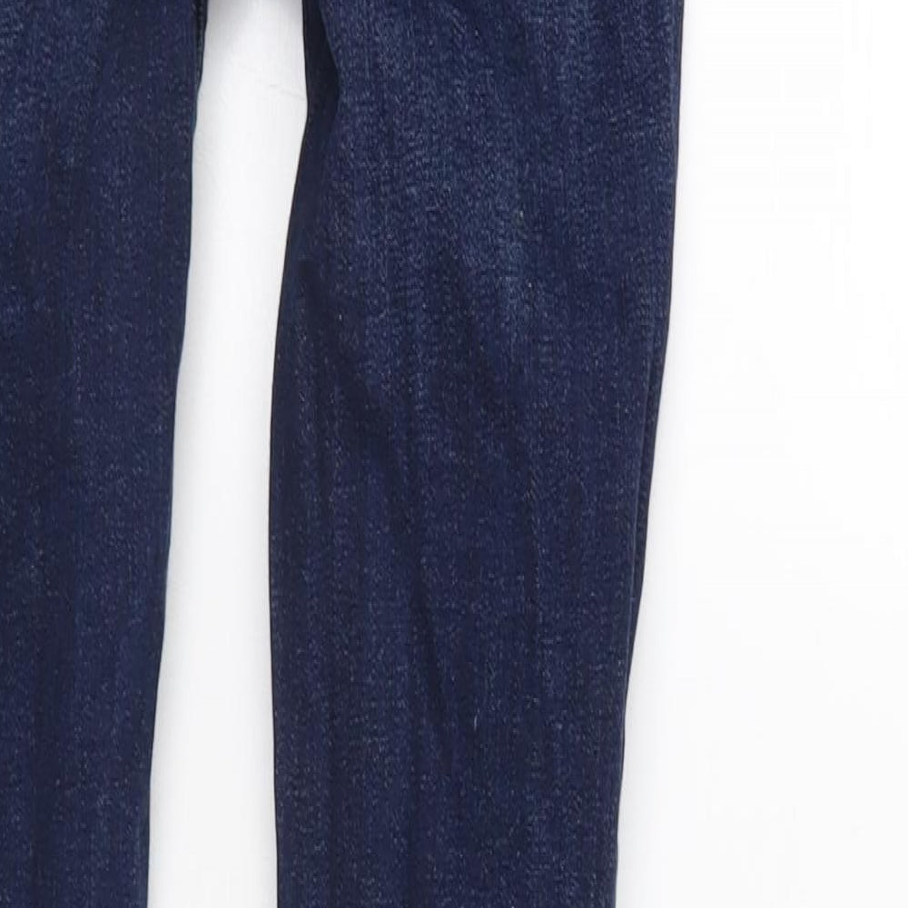 Denim & Co. Womens Blue  Denim Straight Jeans Size 4 L28 in