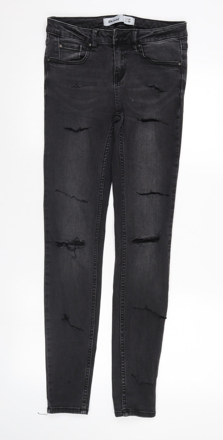 New Look Womens Black Denim Skinny Jeans Size 10 L31 in