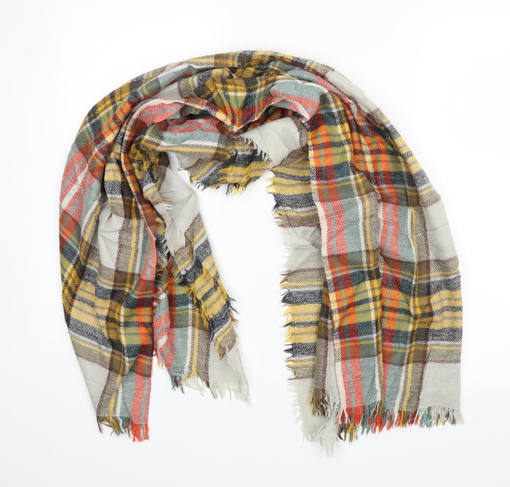 Preworn Unisex Multicoloured Check   Scarf