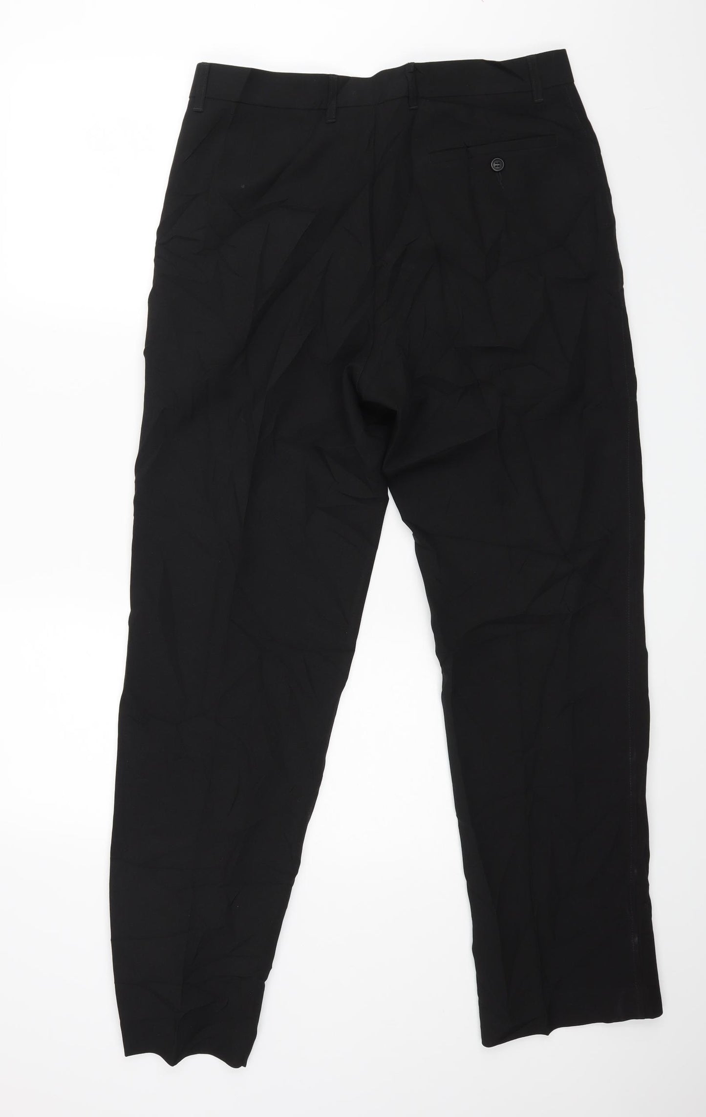 M&S Mens Black   Trousers  Size 34 L31 in