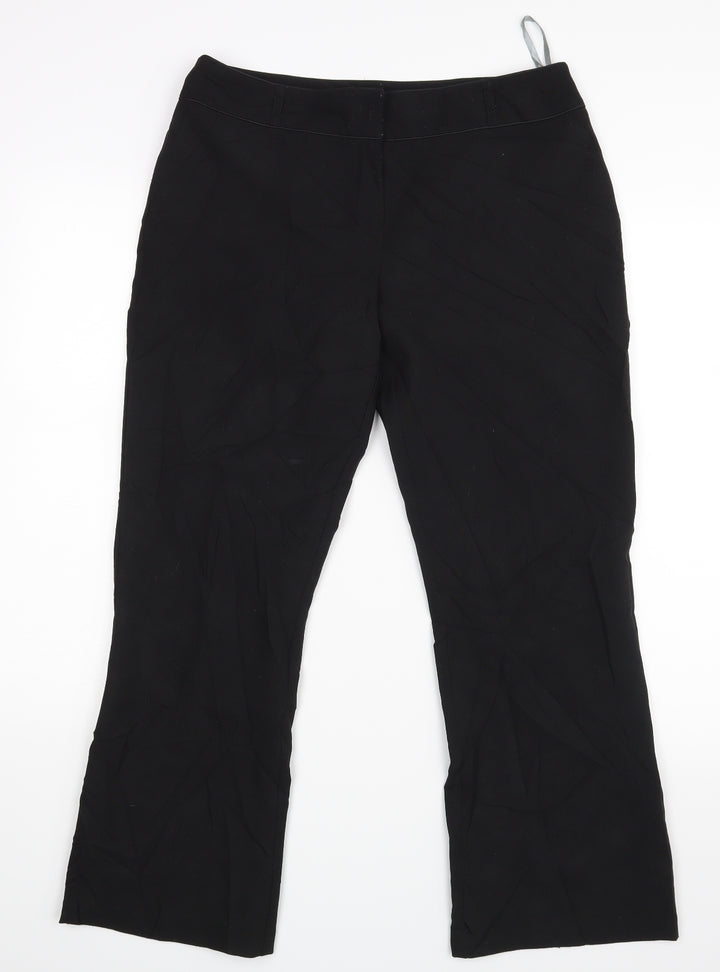 Dorothy Perkins Womens Black   Trousers  Size 12 L26 in