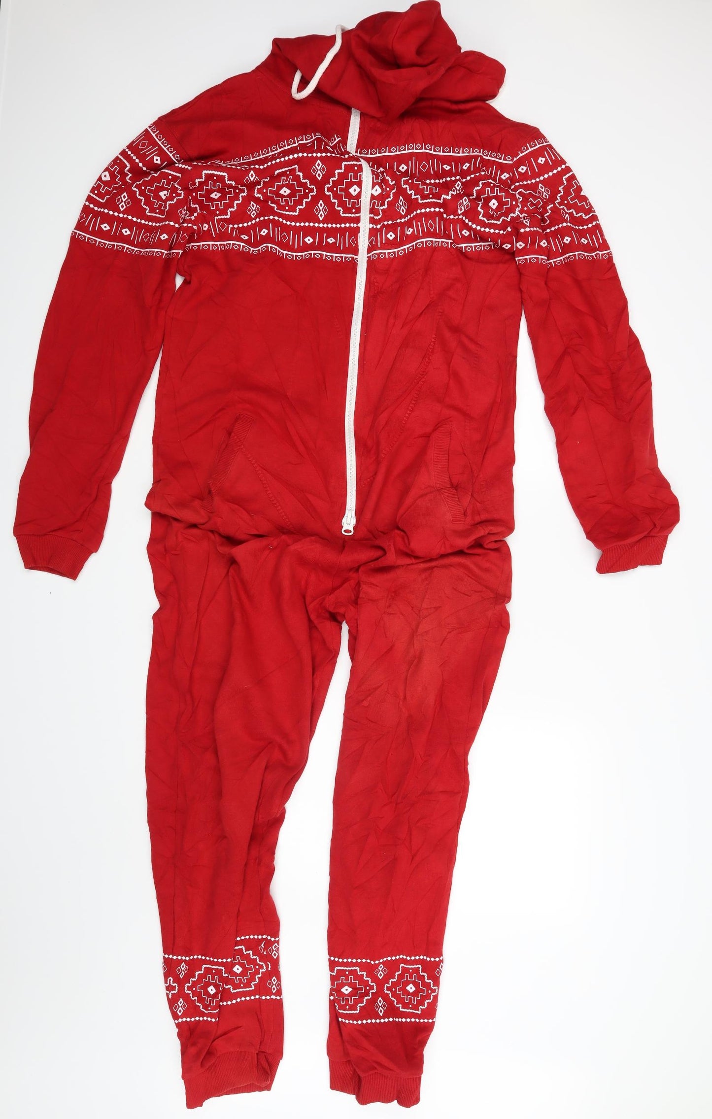 Outcast Mens Red Paisley   Bodysuit Size M