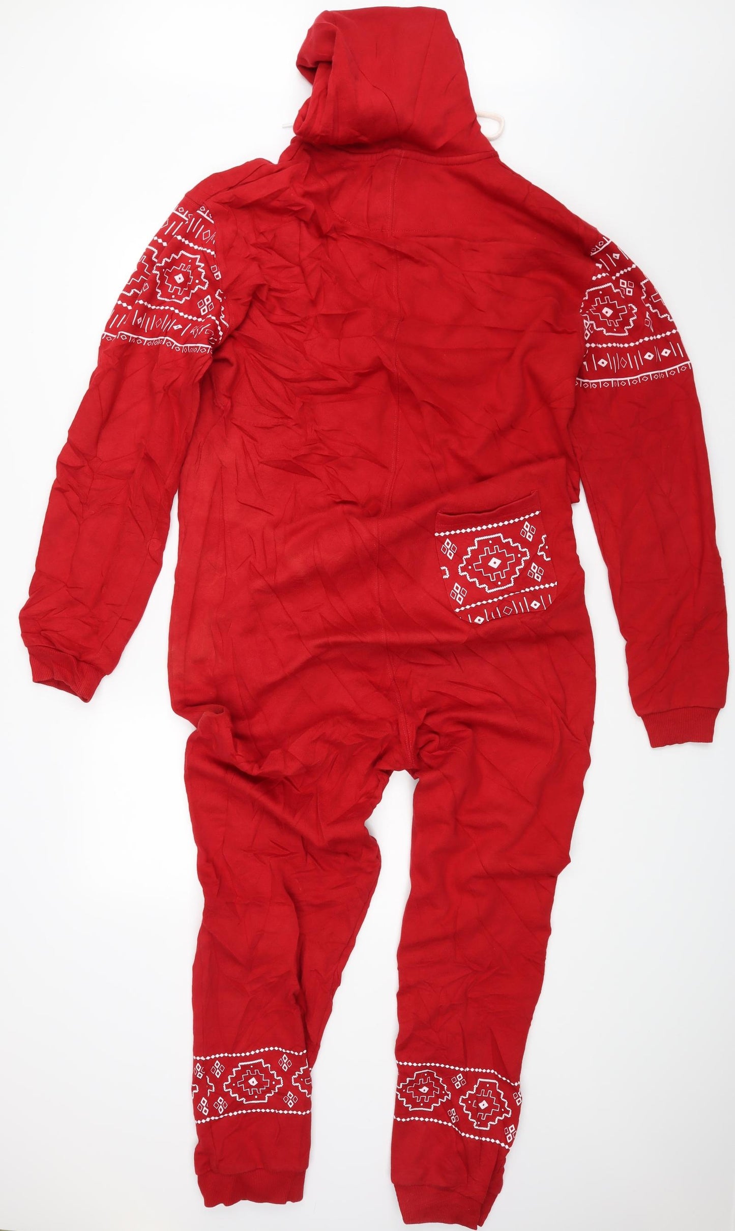 Outcast Mens Red Paisley   Bodysuit Size M