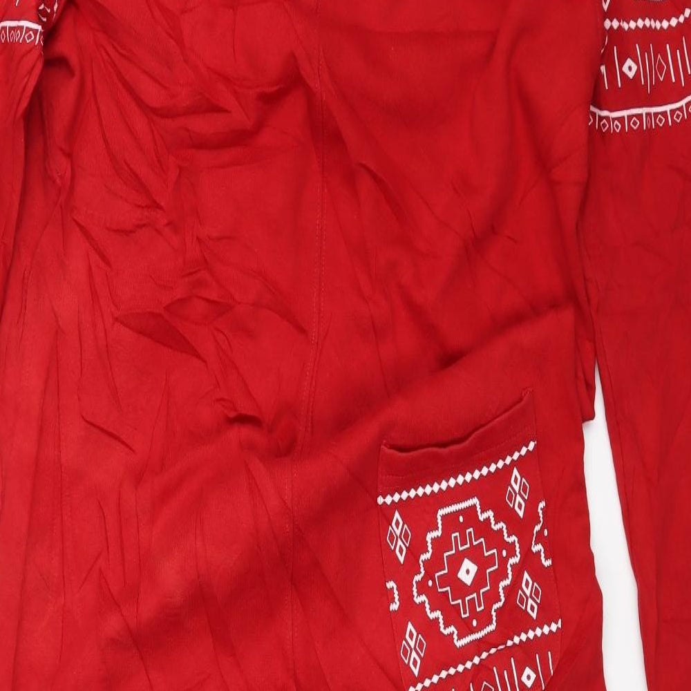 Outcast Mens Red Paisley   Bodysuit Size M