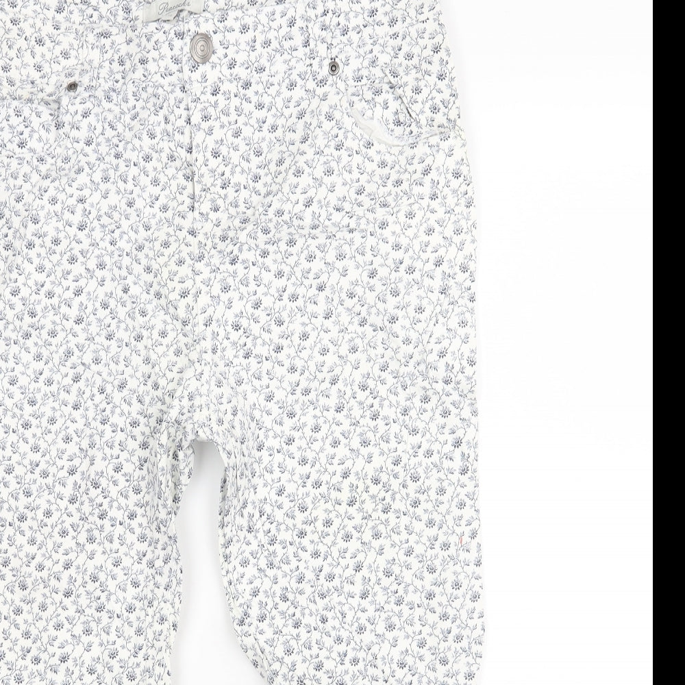Peackocks Womens White Floral   Shorts Size 16