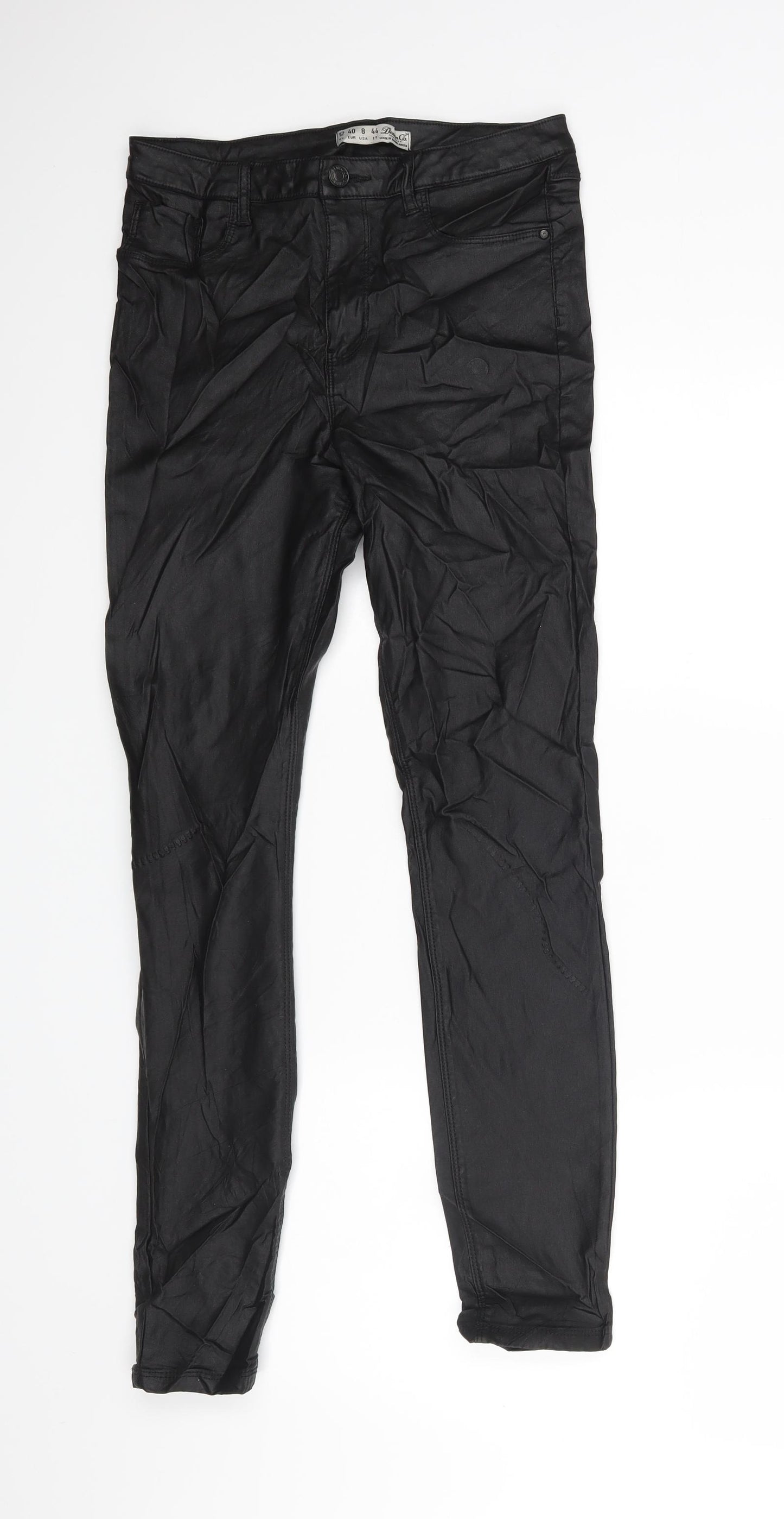 Denimco Womens Black   Trousers  Size 12 L27 in