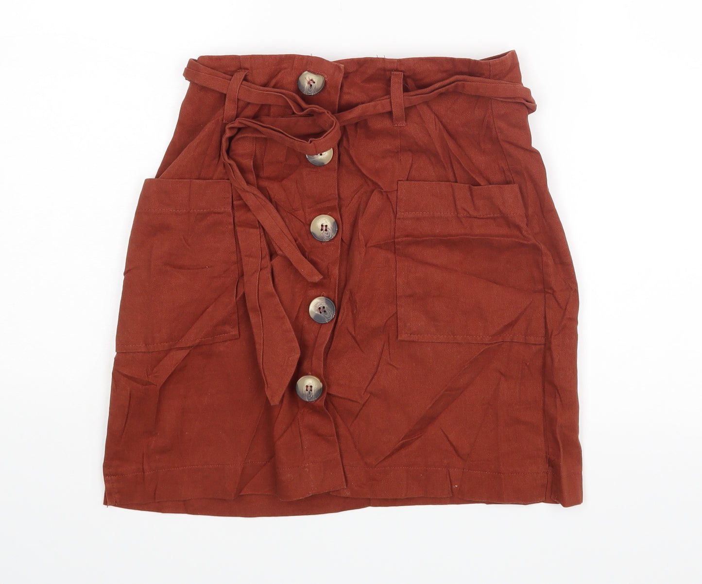 Miss Selfridge Womens Brown   Mini Skirt Size 8