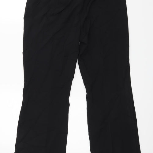 Papaya Womens Black   Trousers  Size 14 L27 in