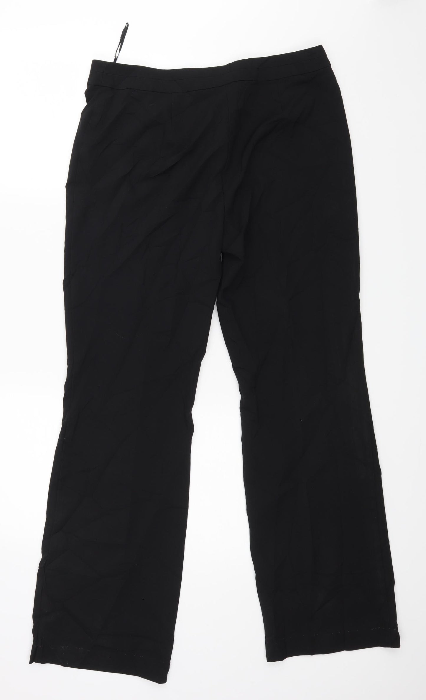 Papaya Womens Black   Trousers  Size 14 L27 in