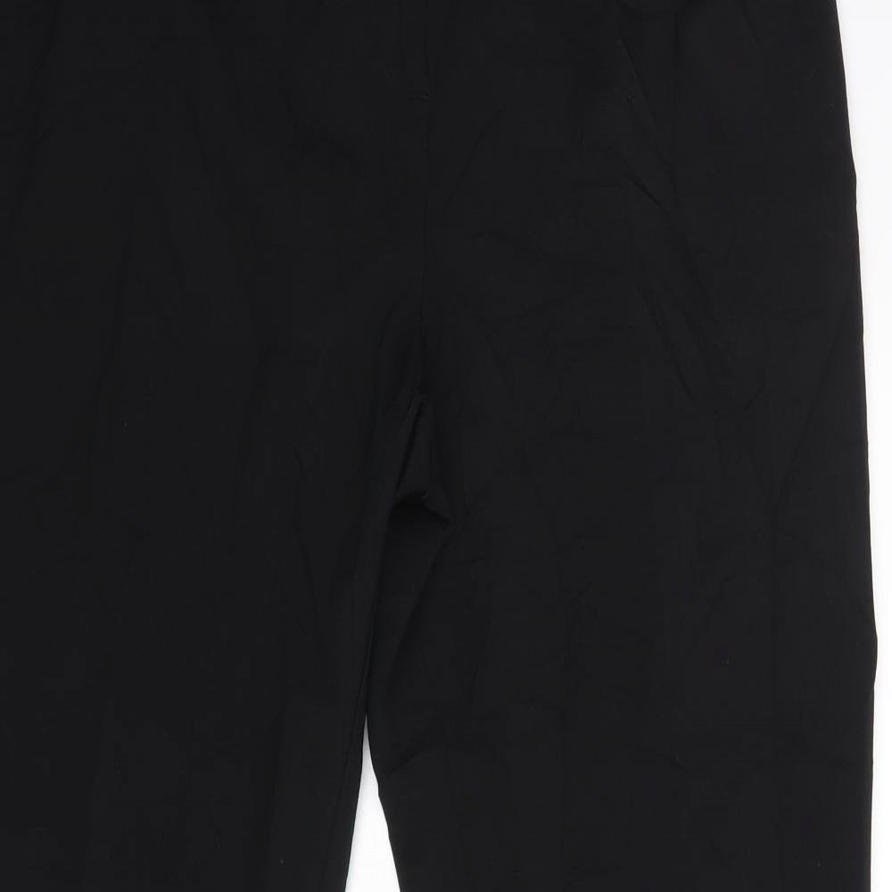 Papaya Womens Black   Trousers  Size 14 L27 in