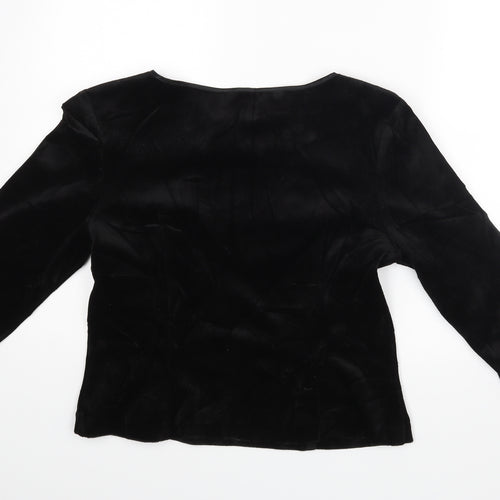 John Marks Womens Black   Basic Blouse Size 16