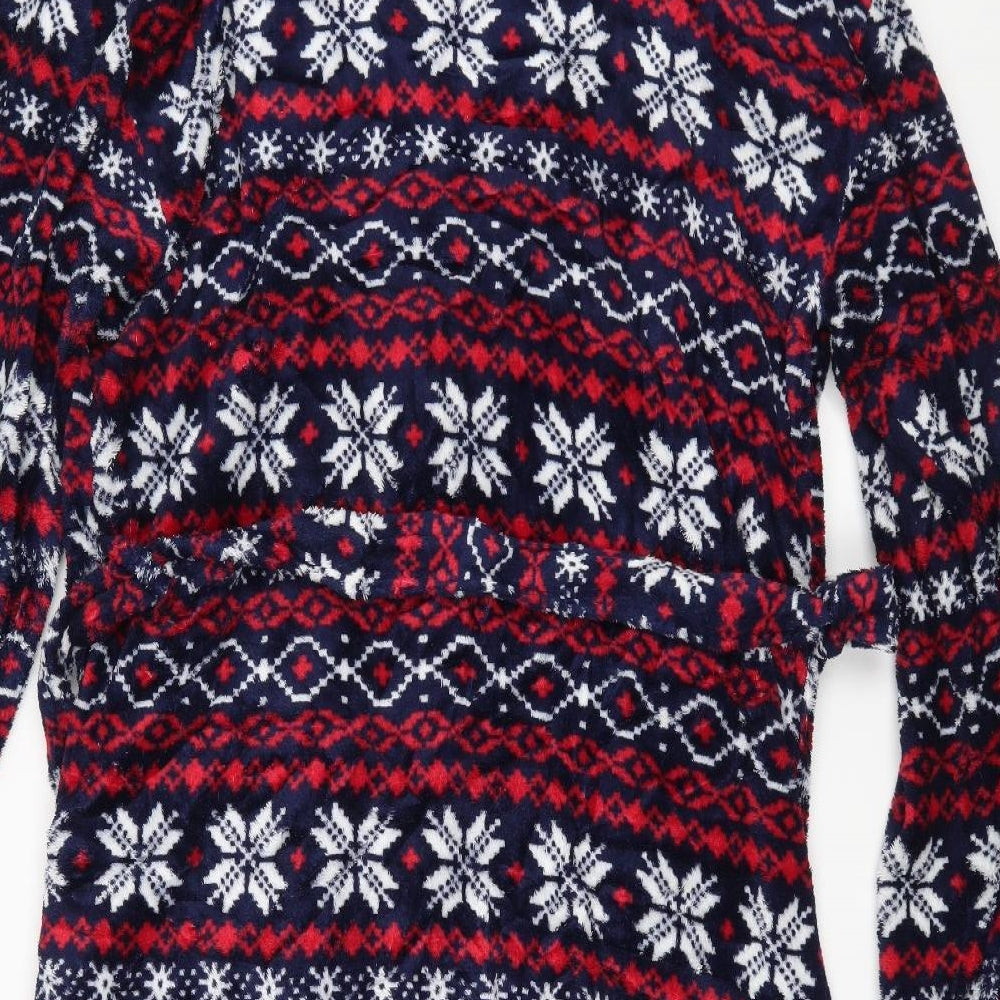 Cedar Wood State Mens Blue Paisley   Robe Size S