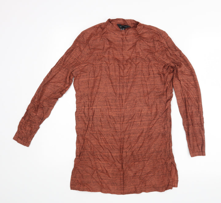 New Look Womens Brown Basic Blouse Size 14