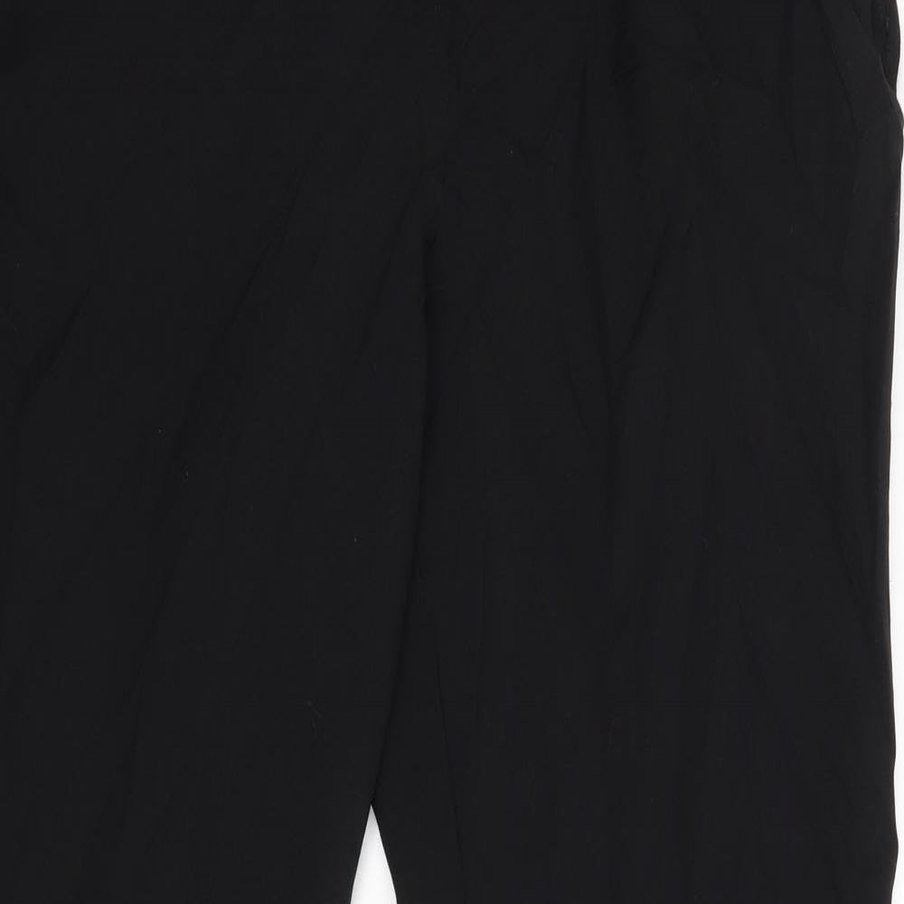 Peackocks Womens Black   Dress Pants Trousers Size 14 L28 in