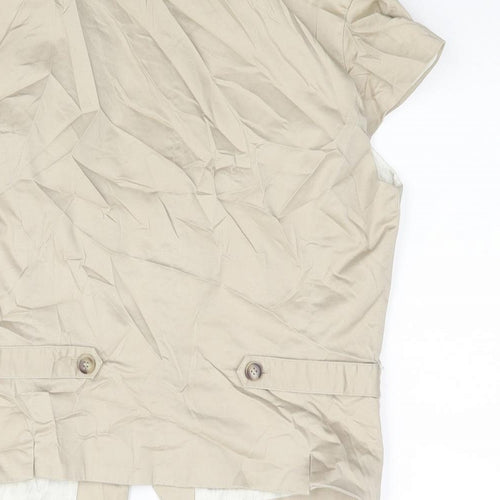 H&M Womens Beige   Jacket Suit Waistcoat Size 12