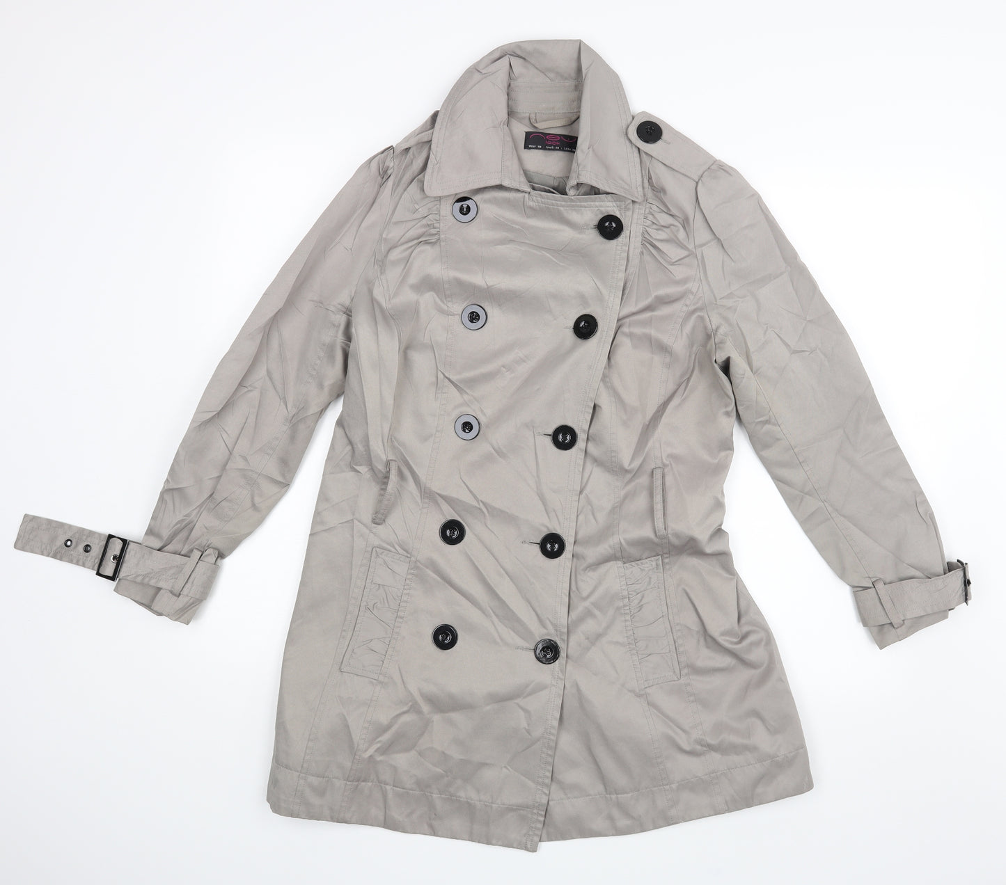 New Look Womens Grey   Jacket Coat Size 14