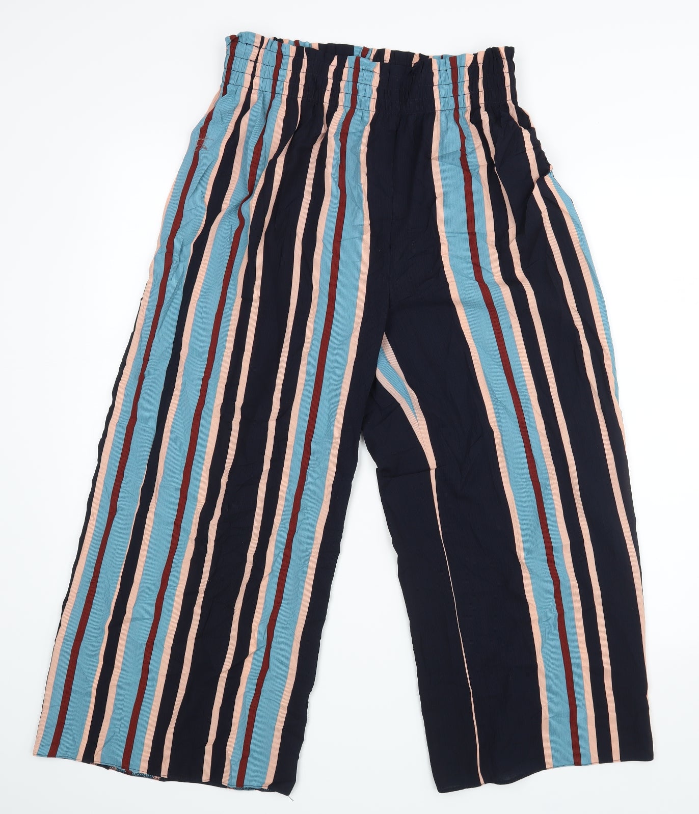 Primark Womens Multicoloured Striped  Trousers  Size 12 L23 in