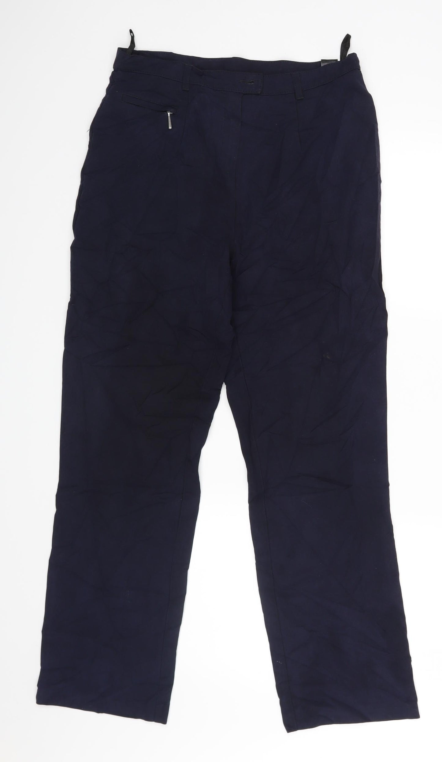 M&S Womens Blue   Trousers  Size 12 L26 in
