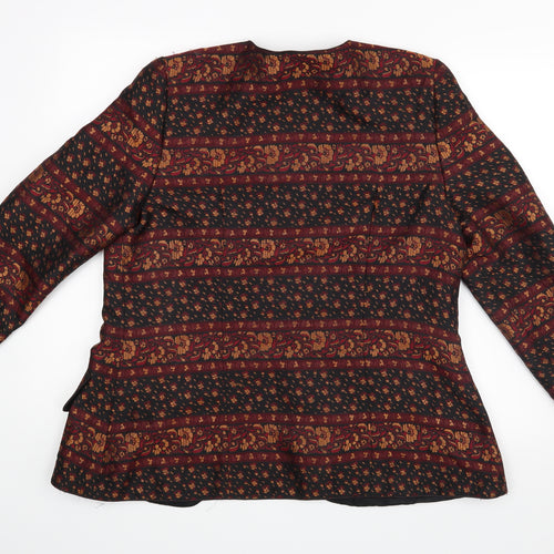James Meade Womens Red Paisley  Jacket