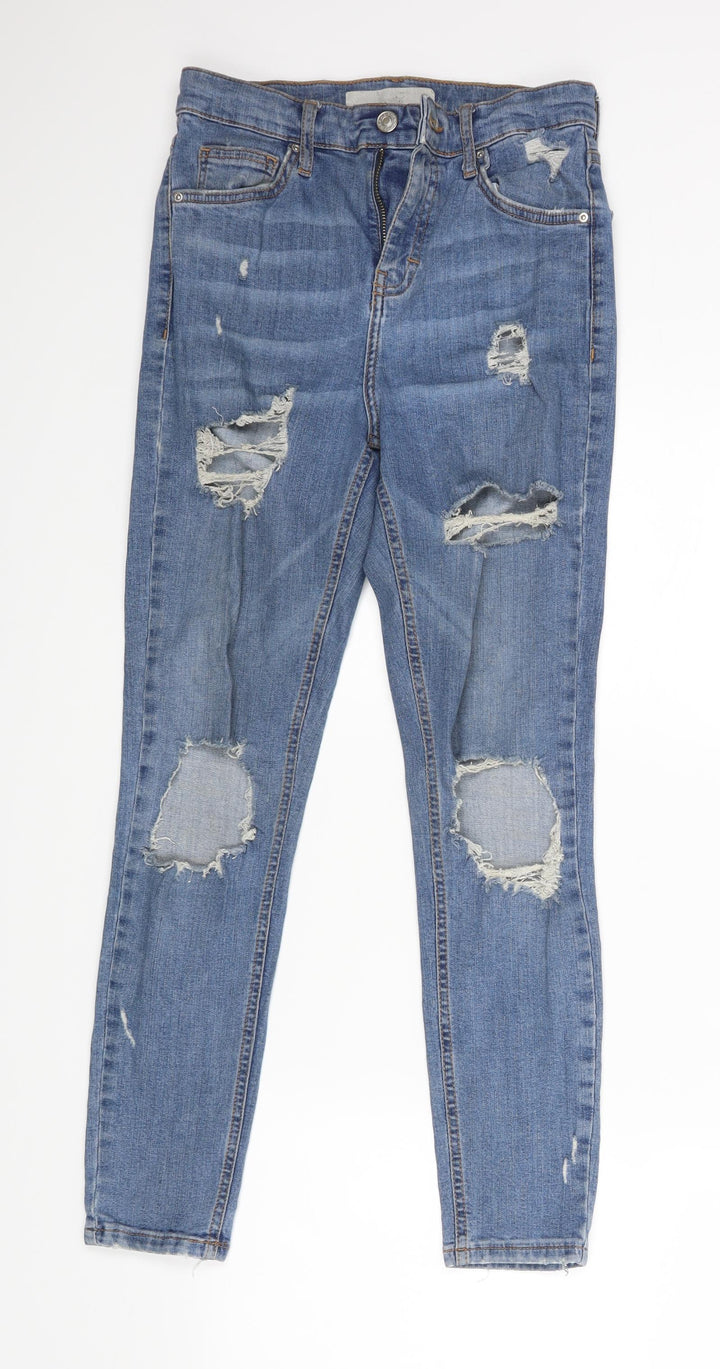 Topshop Womens Black Skinny Jeans Size 28 L25 in