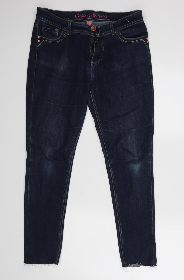 Denim co Womens Blue Skinny Jeans Size 14 L27 in