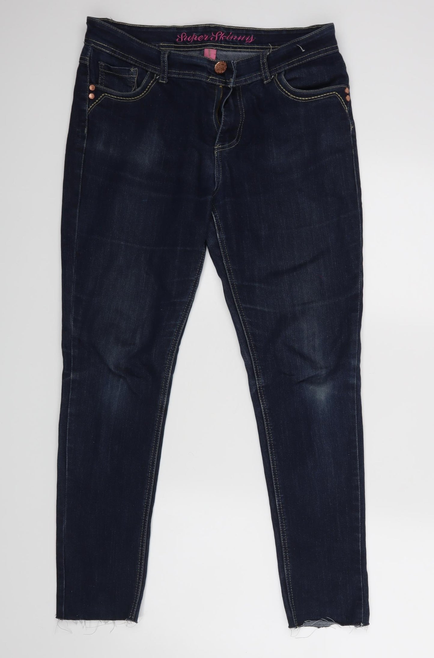Denim co Womens Blue   Skinny Jeans Size 14 L27 in