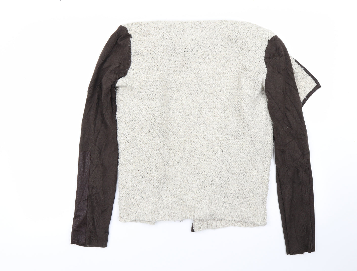 Miss Captain Womens Brown   Cardigan Jumper Size S