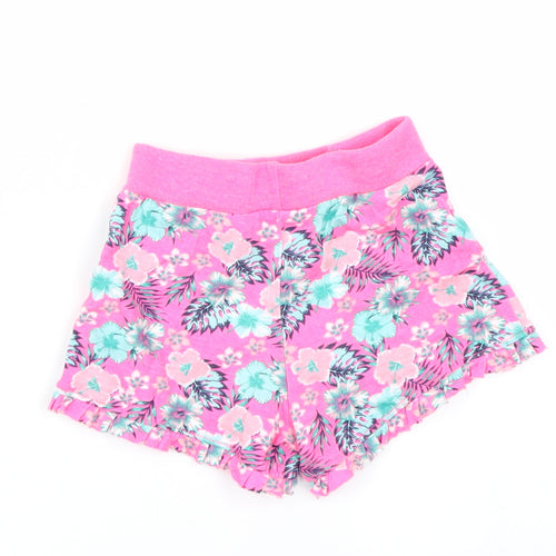 Primark Girls Pink Floral  Cargo Shorts Size 2-3 Years
