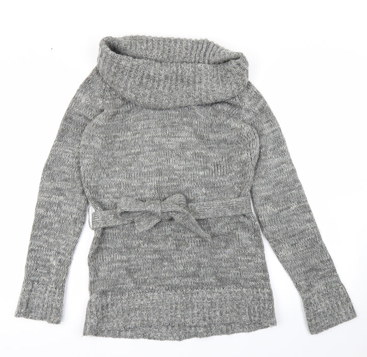 newlook Womens Grey Pullover Sweatshirt Size 10