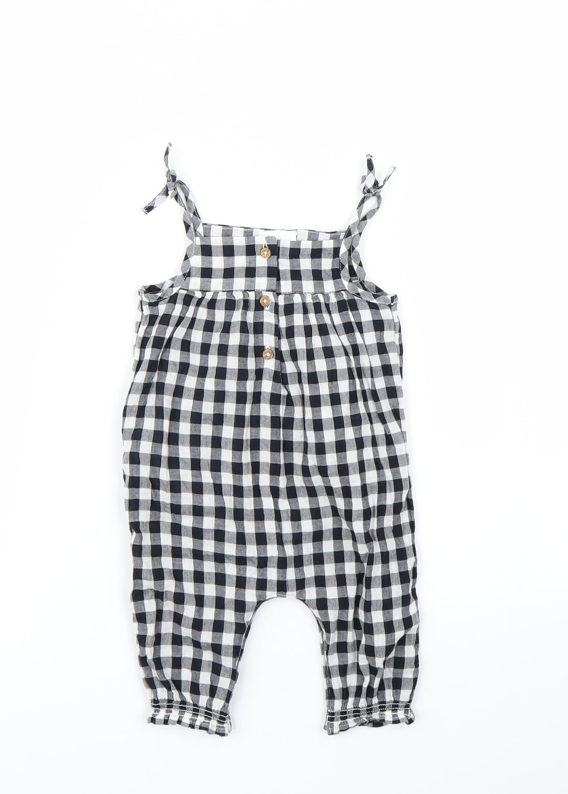 NEXT Girls White Check  Trousers One-Piece Size 0-3 Months