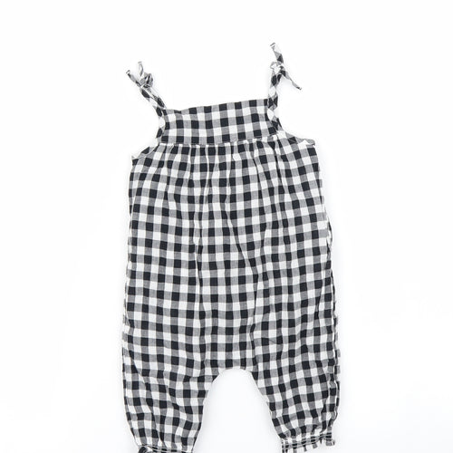 NEXT Girls White Check  Trousers One-Piece Size 0-3 Months
