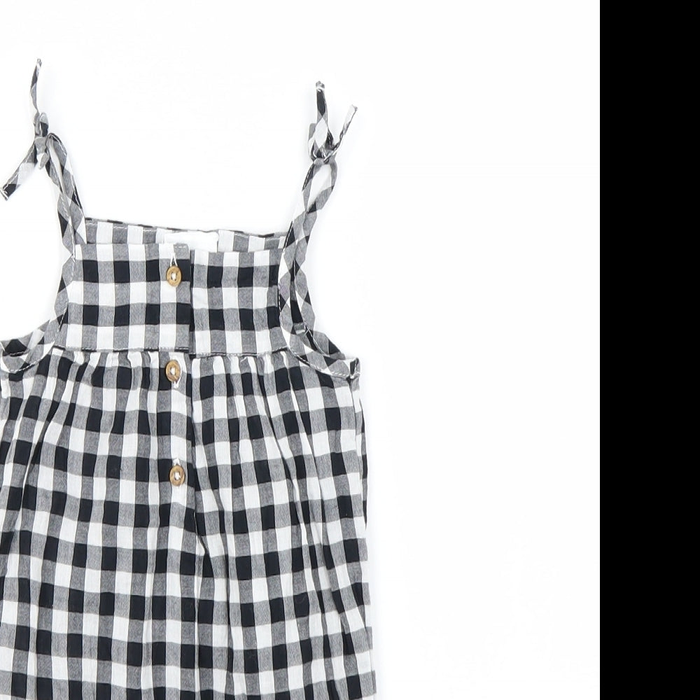 NEXT Girls White Check  Trousers One-Piece Size 0-3 Months