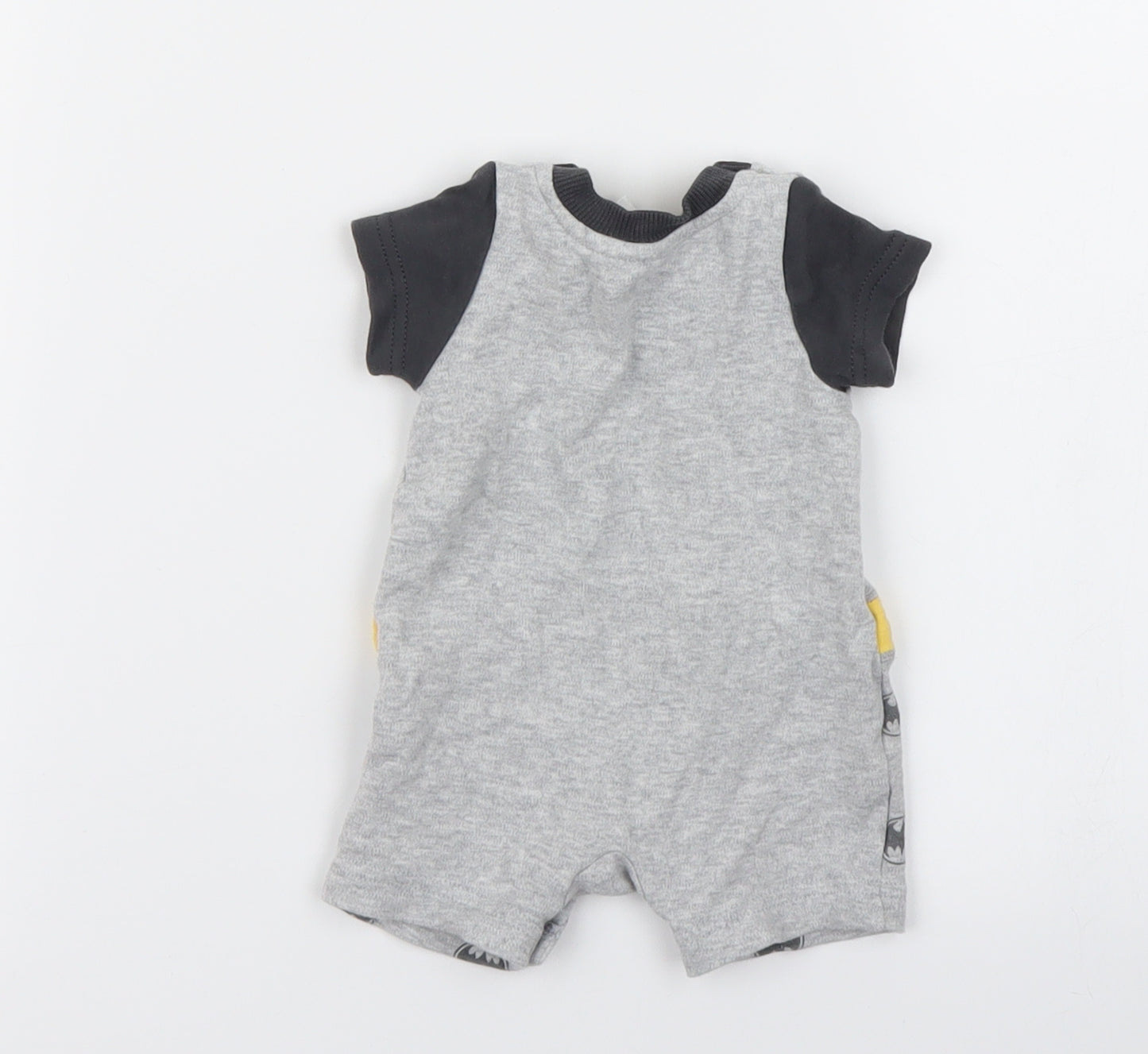 TU Boys Grey Animal Print  Babygrow One-Piece Size Newborn  - batman