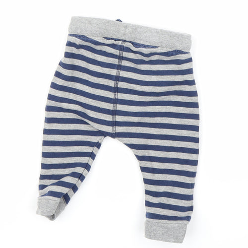 Marks and Spencer  Blue Striped  Babydoll Lounge Pants Size 6-9 Months
