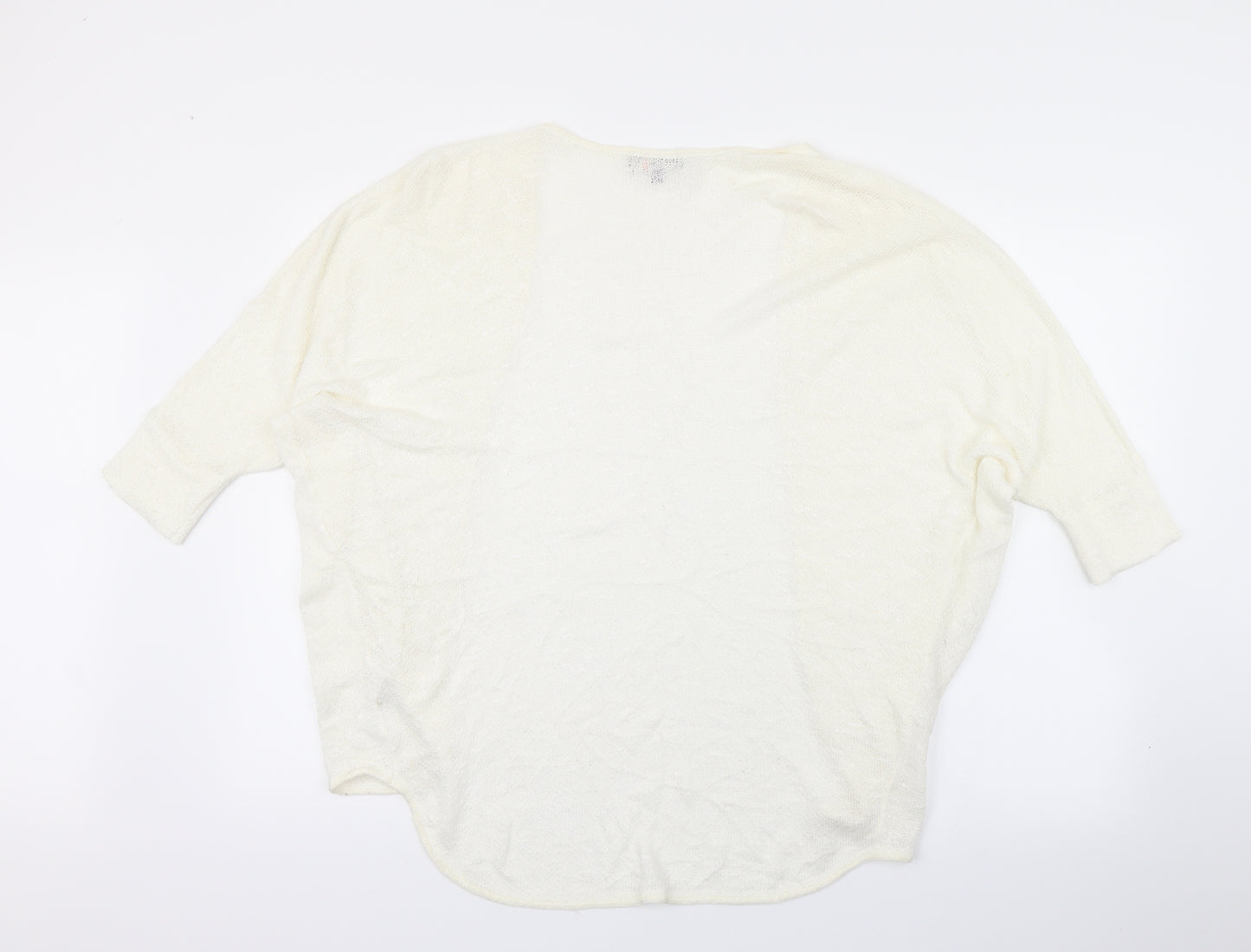Apricot Womens White   Cardigan Jumper Size 10