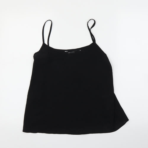 newlook Womens Black  Mesh Basic Blouse Size 10