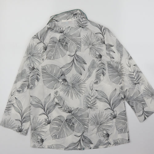 He Love Me He Loves Me Not Womens White Floral  Babydoll Pyjama Top Size S