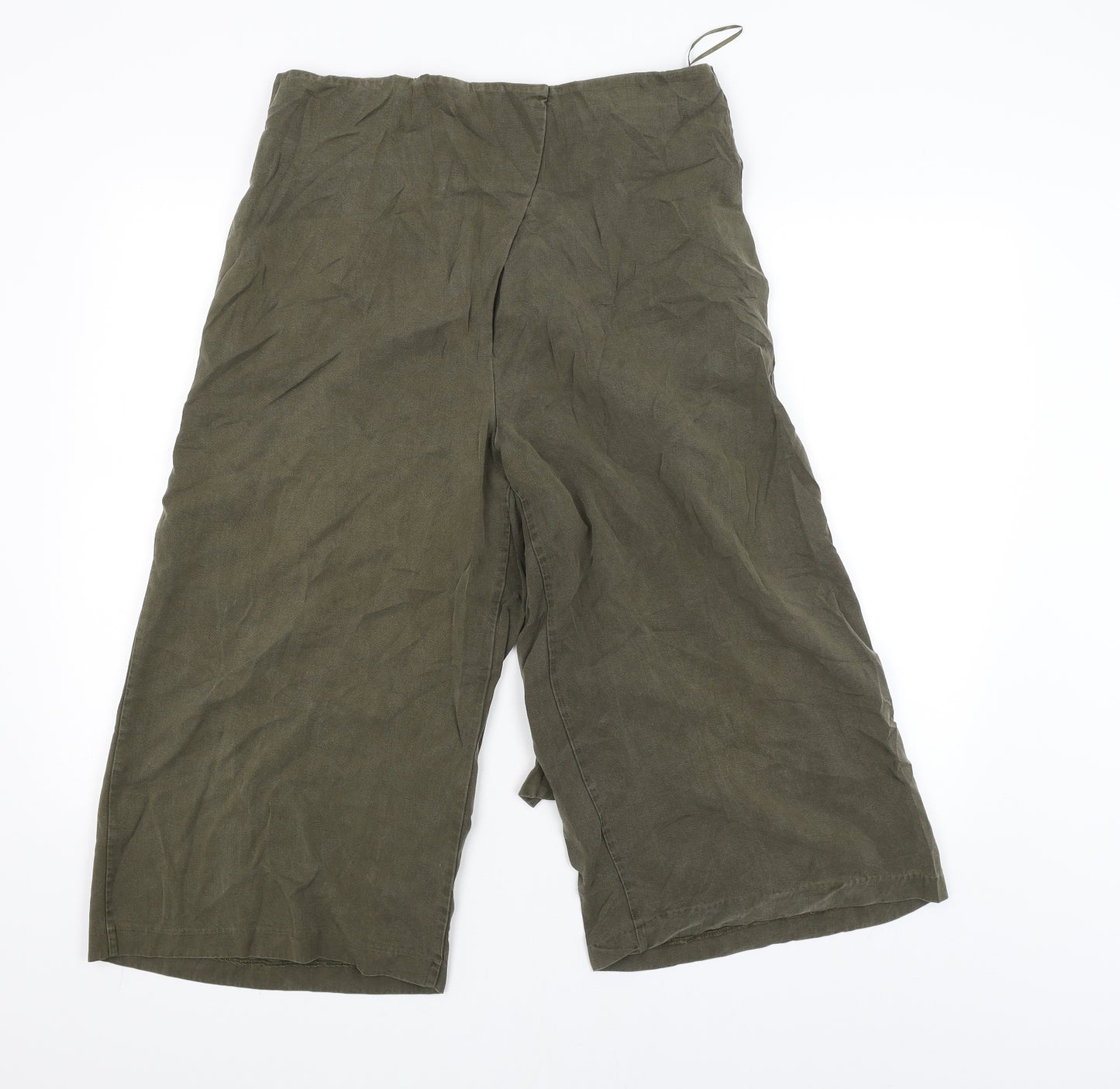 Oliver Bonas Womens Green   Bloomer Trousers Size 14 L22 in