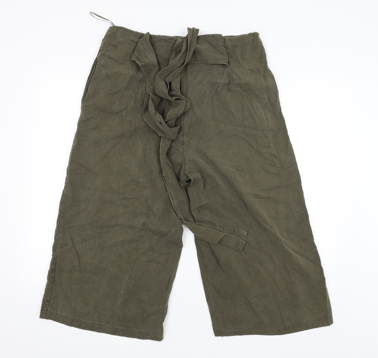 Oliver Bonas Womens Green   Bloomer Trousers Size 14 L22 in