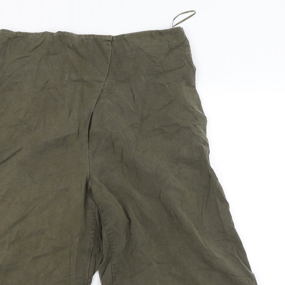 Oliver Bonas Womens Green   Bloomer Trousers Size 14 L22 in
