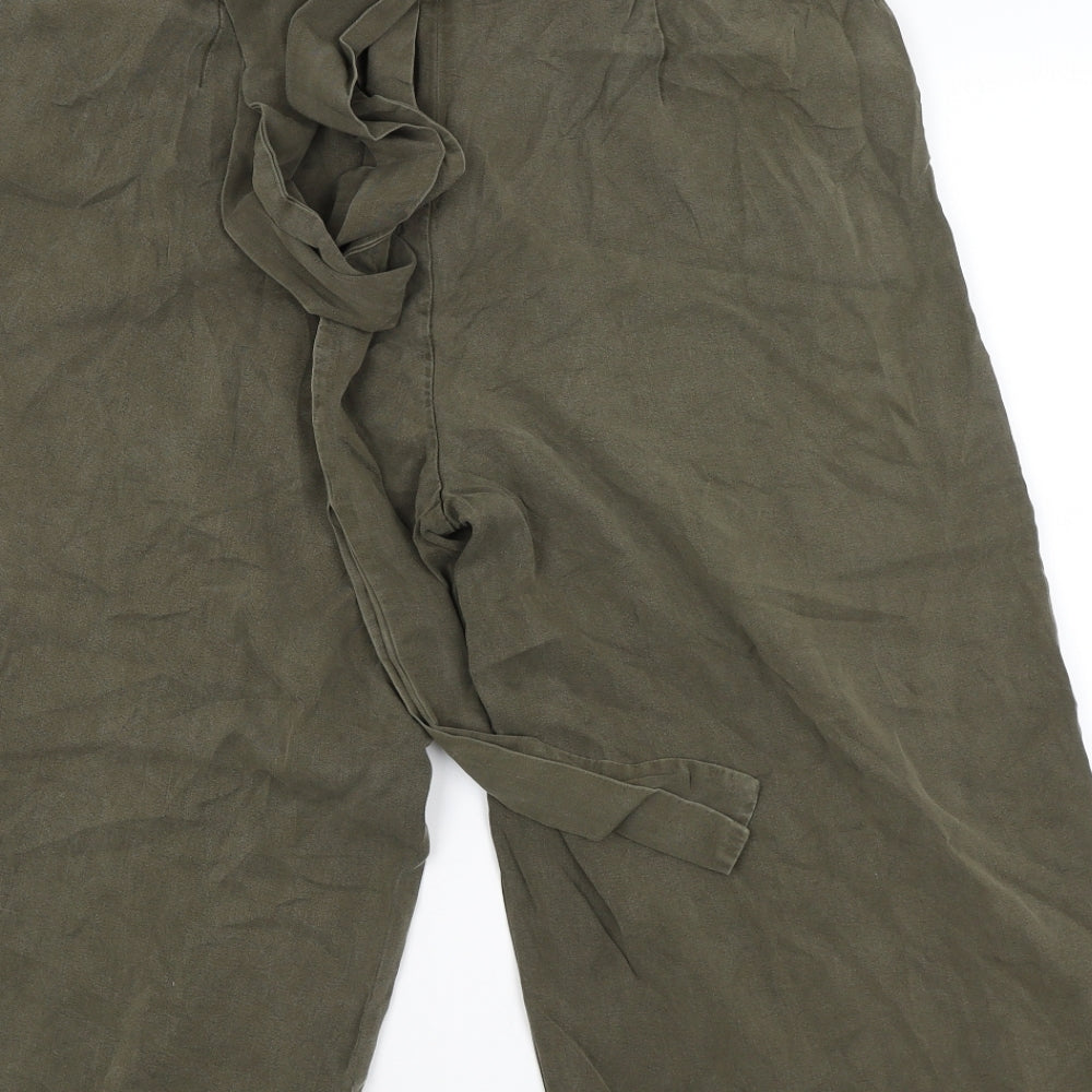 Oliver Bonas Womens Green   Bloomer Trousers Size 14 L22 in