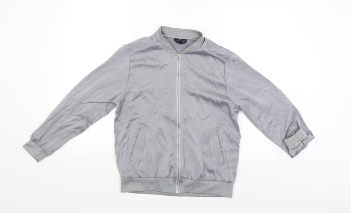 Topshop Womens Grey Jacket Size 8