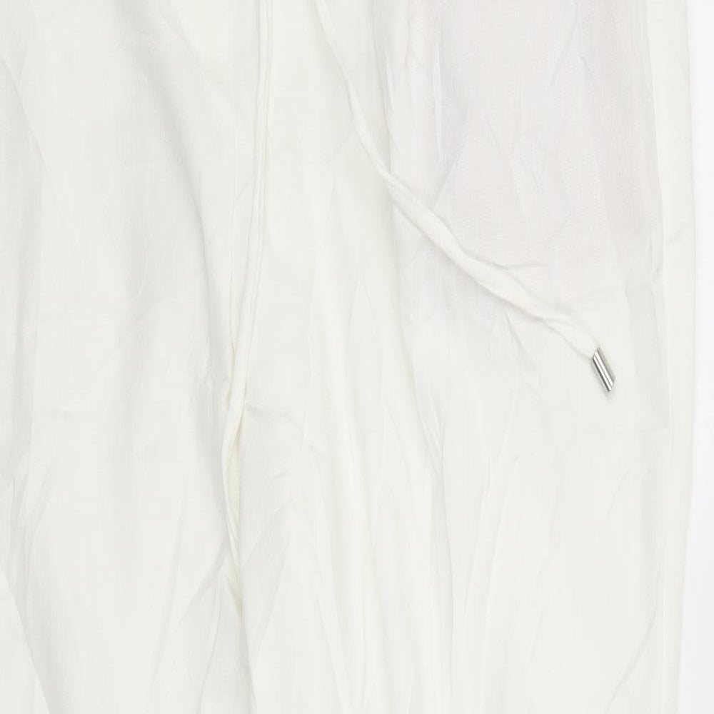 M&S Womens White   Jegging Trousers Size 14 L26 in