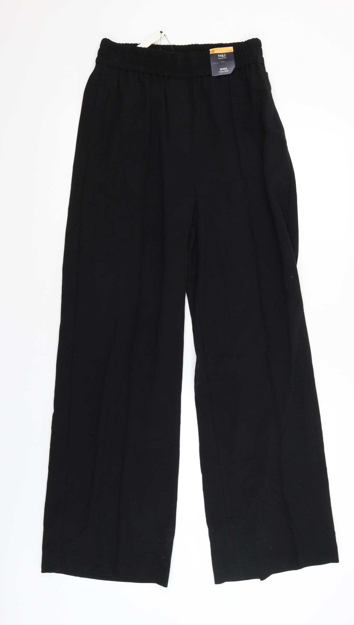 M&S Womens Black   Jegging Trousers Size 10 L32 in